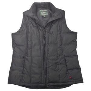 Woolrich Black Puffer Vest, Size Large